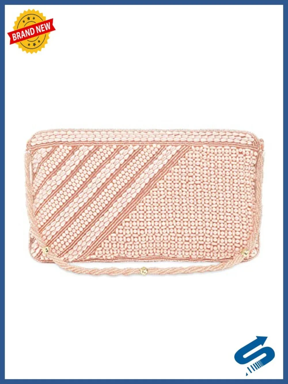 Embroidered Fabric Evening Clutch Handbag for Wedding Party Bridal Gift